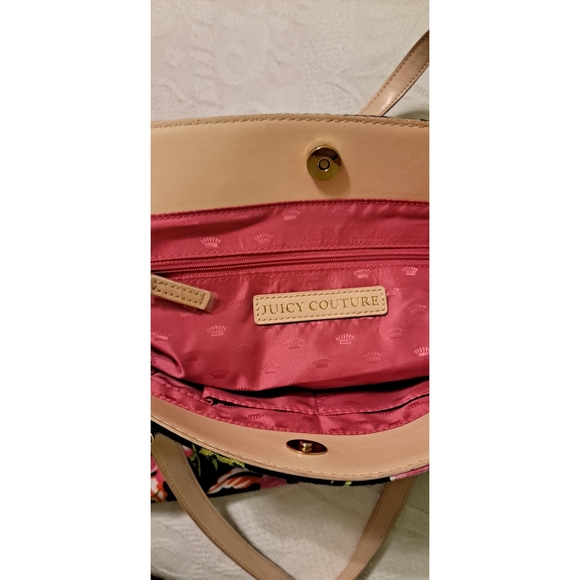 Juicy Couture Floral Print Large Canvas Tote - Picture 9 of 10